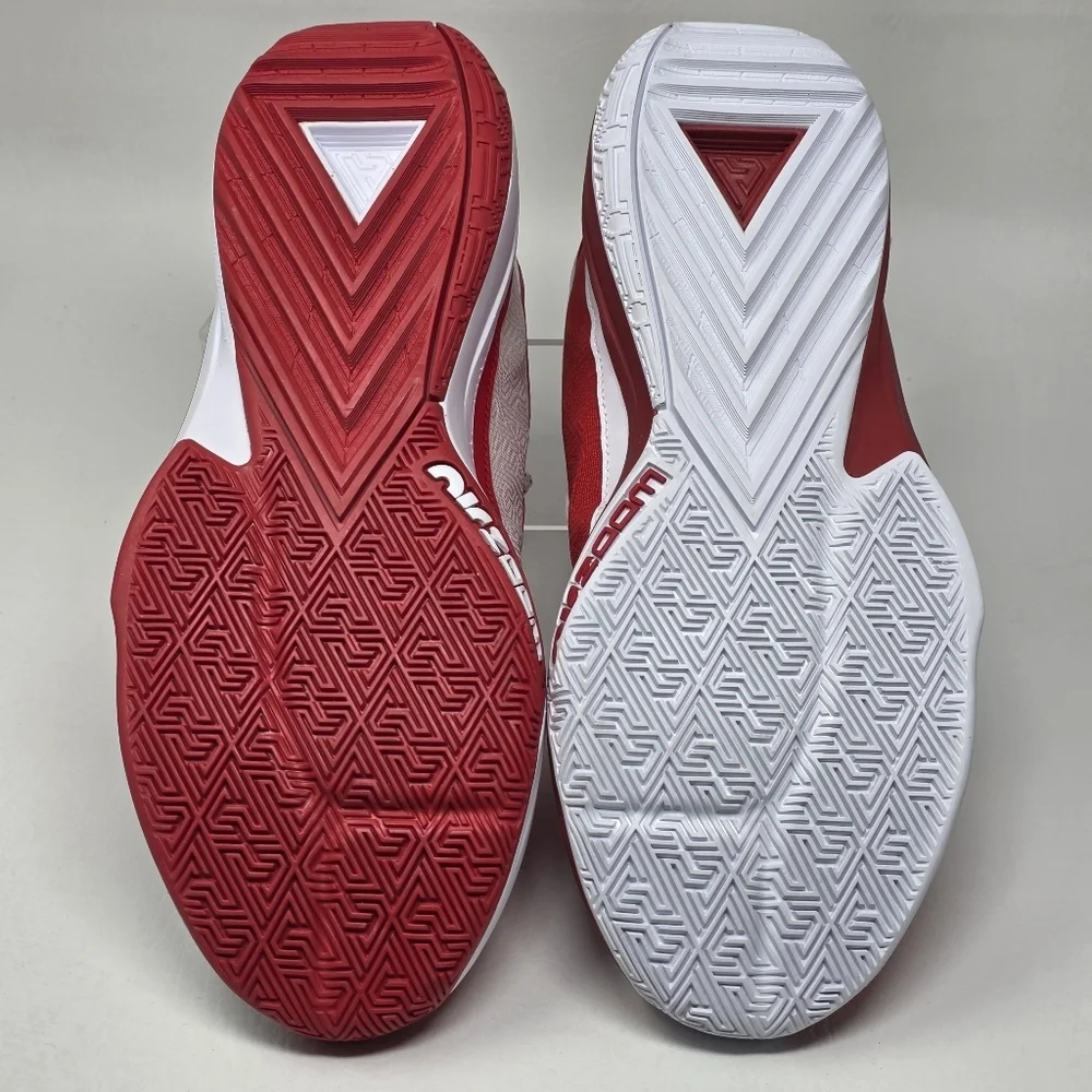 Nike Zoom Freak 5 Men White Red Basketball Athletic Shoe FV1933-600 Size 9.5 New